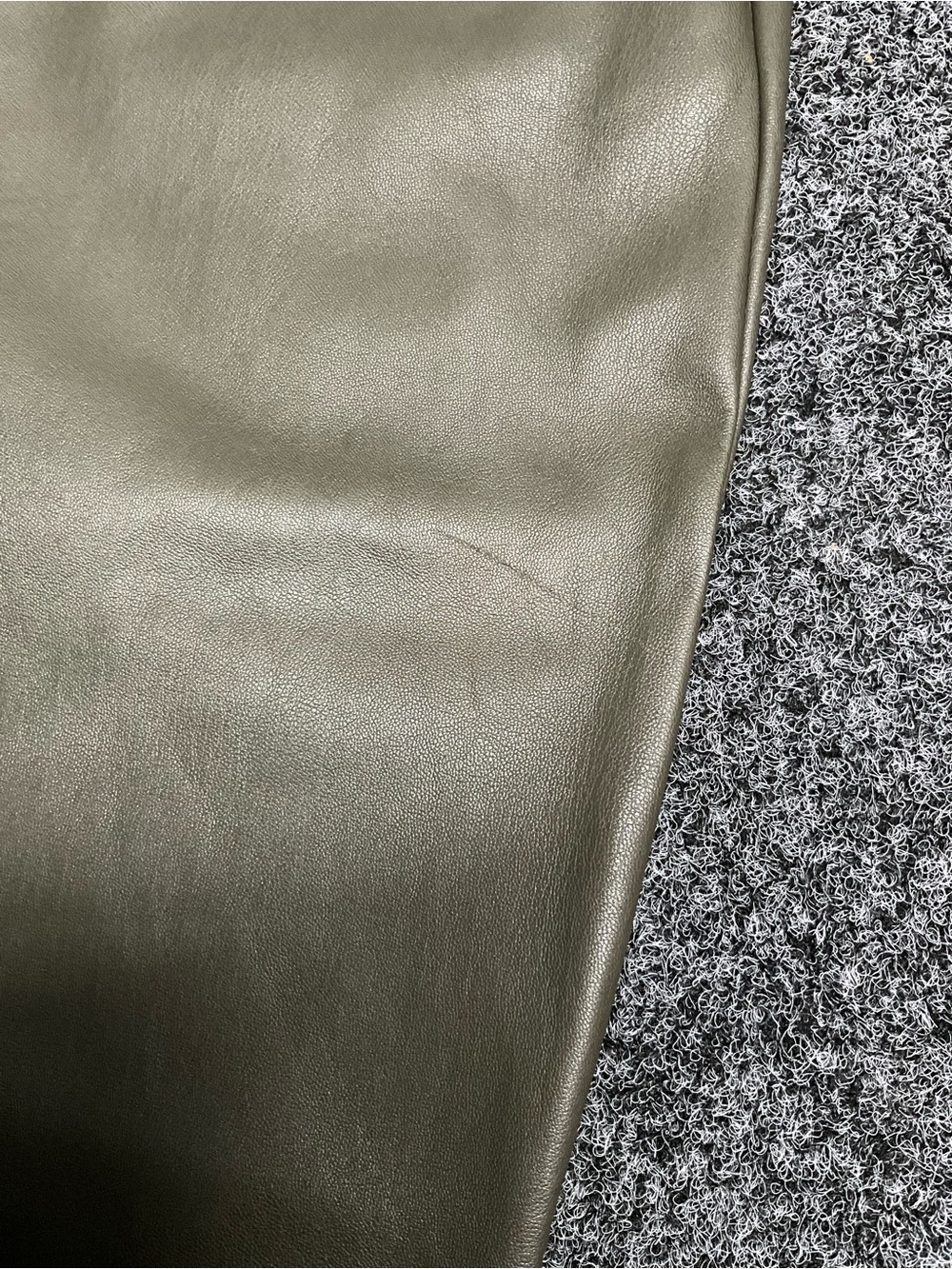 Loft Faux Leather Olive Drawstring Joggers XL - Picture 5 of 11